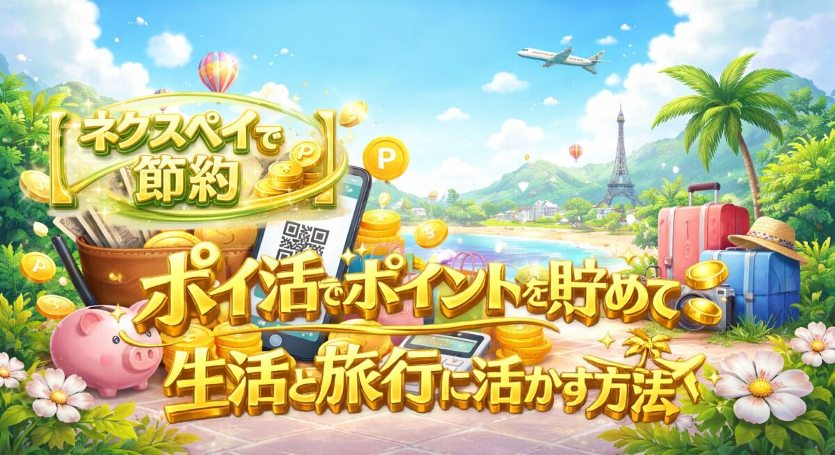 ネクスペイ_ポイ活で生活と旅行に活かす